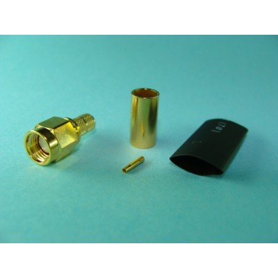 SMA M. CRIMP CABLE RG POLARID. INVERTIDA