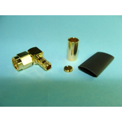 SMA MACHO CRIMP CODO CABLE RG