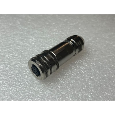 M12 HEMBRA AEREA 5 PINES METALICO